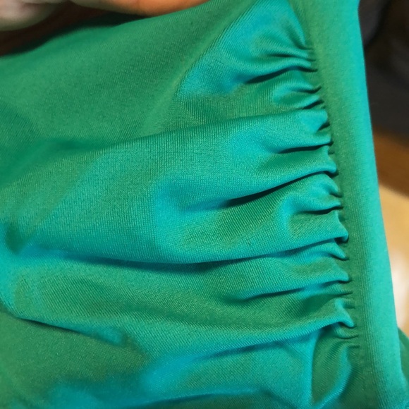 Teal bikini top with NWT pink striped bottoms - Picture 14 of 14